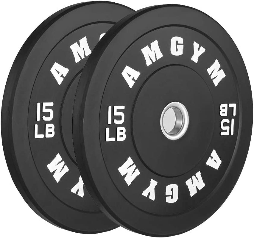 LB Bumper Plates Olympic Weight Plates, Bumper Weight Plates, Steel Insert, Strength Training